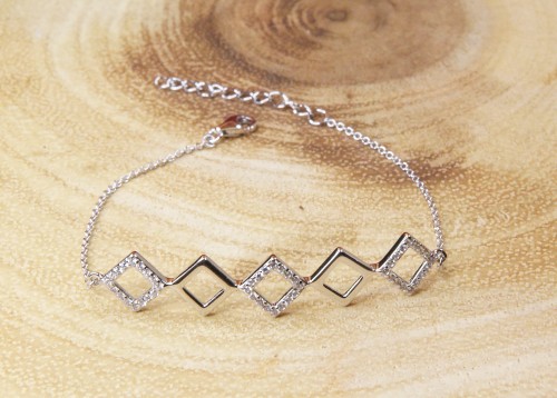 Sterling Silver CZ Bracelet